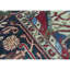 Tapis rouge et bleu noué à la main de haute qualité