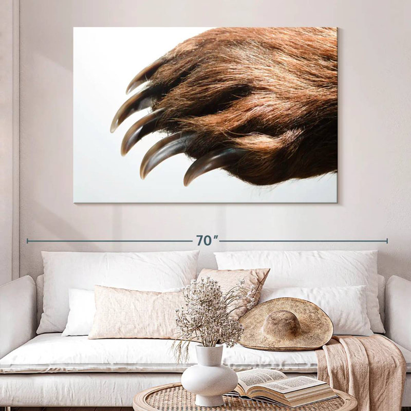 Brampt Brown Bear Claws, 34" H x 51" W