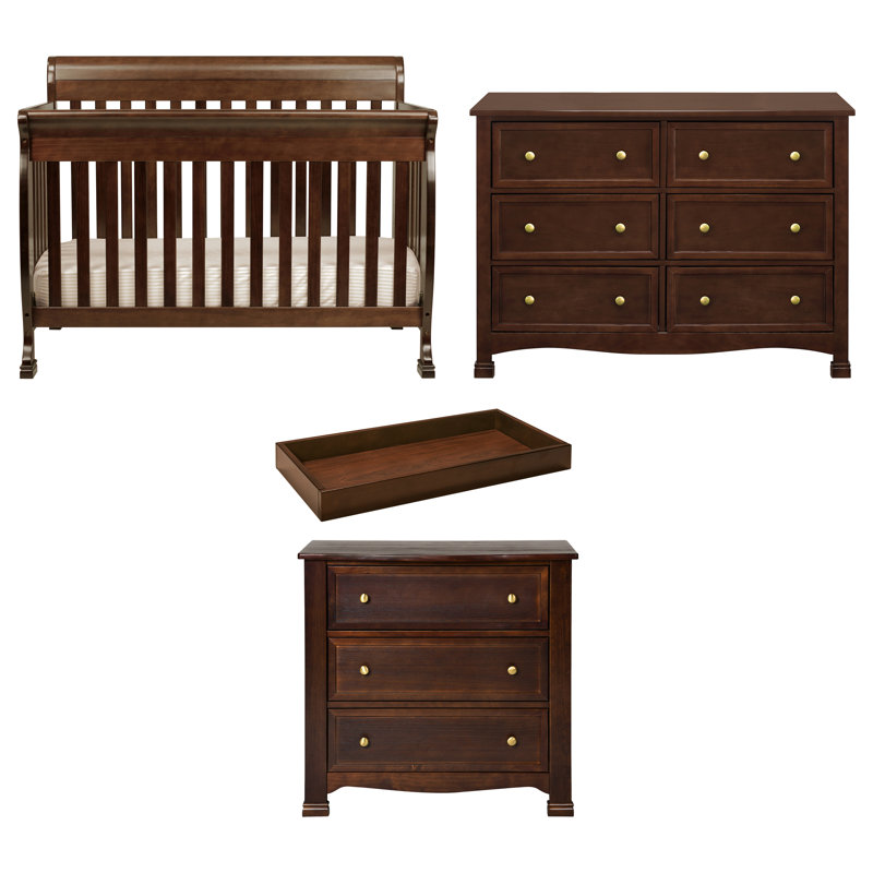 Ensemble de chambre de bébé standard convertible Kalani, Espresso
