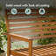 Alize Solid Wood Acacia Outdoor Bench