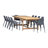 Anautica Rectangular 10 - Person 118'' Outdoor Furniture Dining Set-79519860-87417301