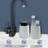 12 Oz Ceramic Soap Foaming Dispenser Foam-blackwhite