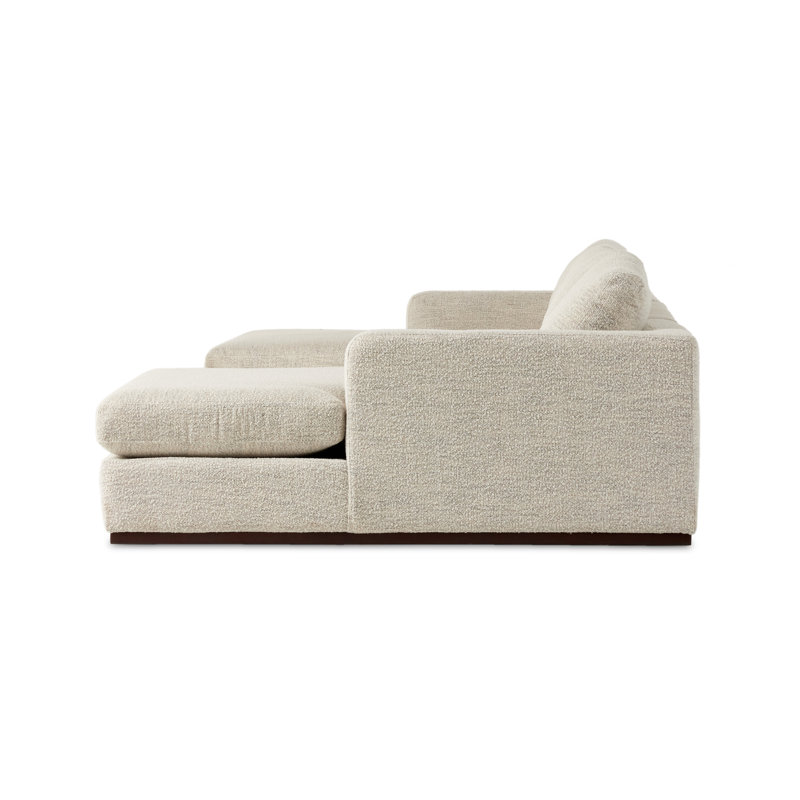 Berger Upholstered U-Shaped Sectional Symmetrical, Merino Cotton Polyester