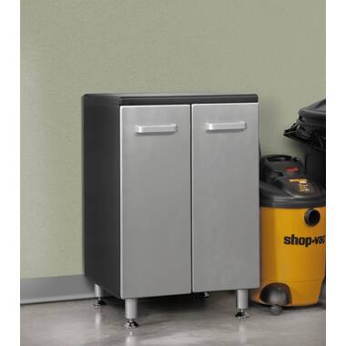 Rubbermaid Plastic Freestanding Garage Cabinet in Gray (36-in W x 37-in H x  18-in D) in the Garage Cabinets department at