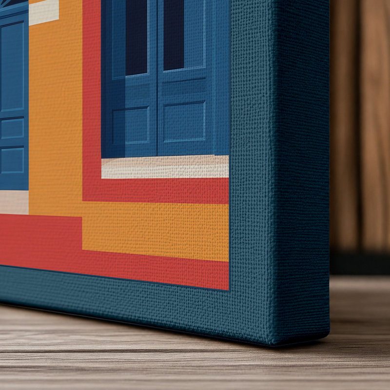 Print, 24x16 - 61.0 x 40.6 cm, Teal Border