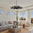 8-Light Dimmable Retro Metal Chandelier-385995377