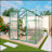 Marketed Gain Height Windproofaluminum Greenhouse 6X8 FT Greenhouse Raised Base And Anchor Aluminum Heavy Duty Walk-In Greenhouses For Outdoor Backyard In All Season-119458094-119458095