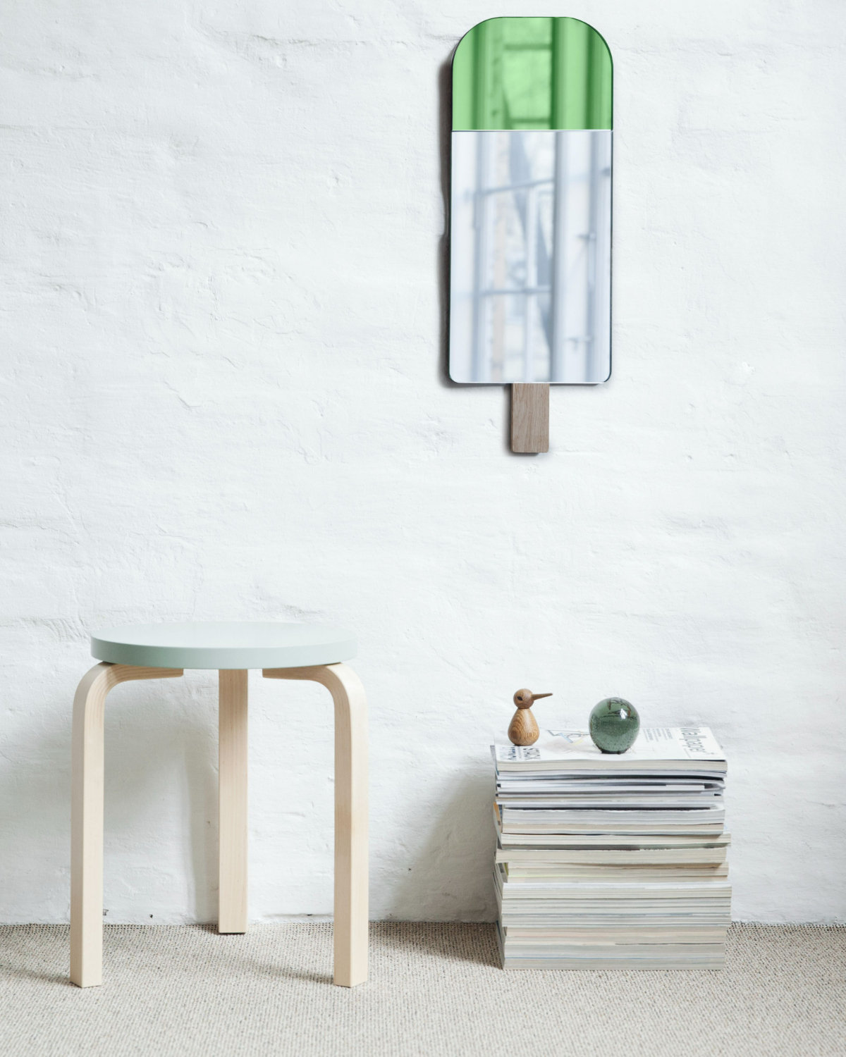 Accent Mirror, Green