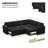 L-Shaped Modular Sleeper Sectional-101957147
