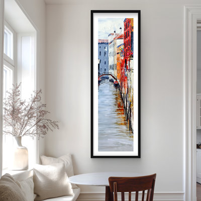 The Grand Canal Venice - Romantic Bridge Framed Print Decor