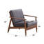 Chaise d'appoint rembourrée avec coussin amovible Villeroy
