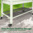 Elevated Galvanised Steel Planter With Wheels-307598040