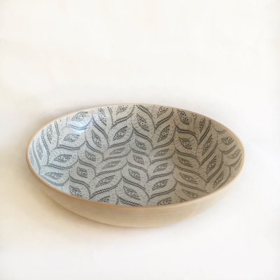 Charcoal Stoneware Serving Bowl
