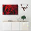 Drops Upon A Red Rose - Wrapped Canvas Painting-56660003