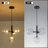 4-Light Modern Sputnik Sphere Clear Glass Bubble Chandelier-1426746404