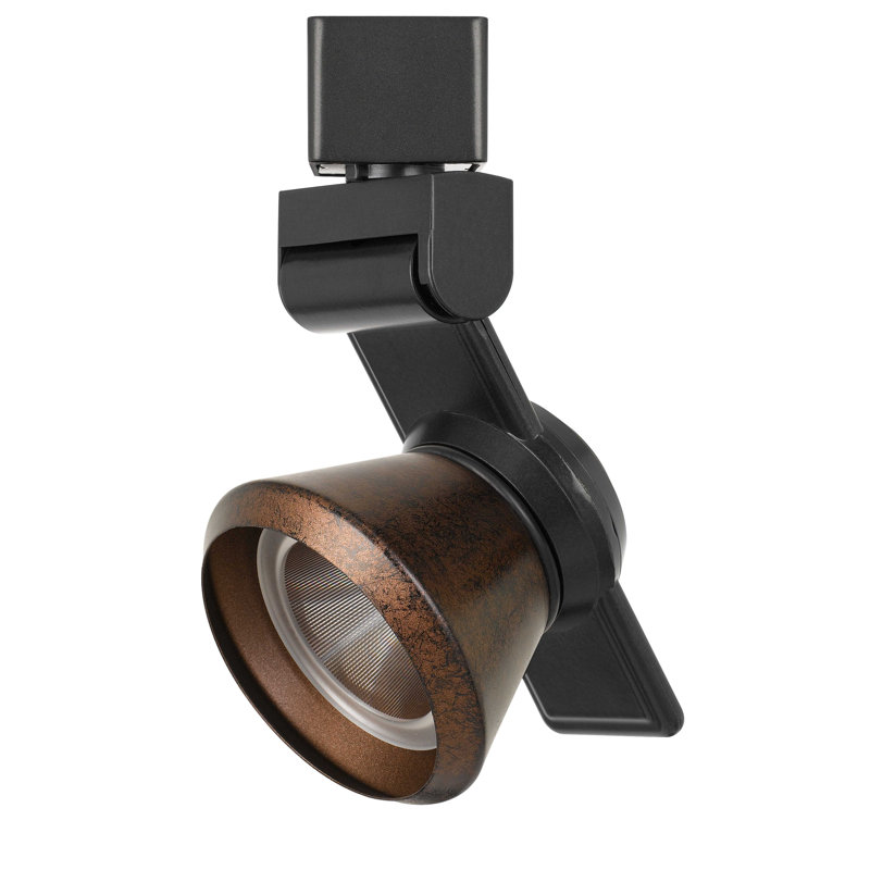Tête de luminaire de rail del, Rouille, Bronze foncé