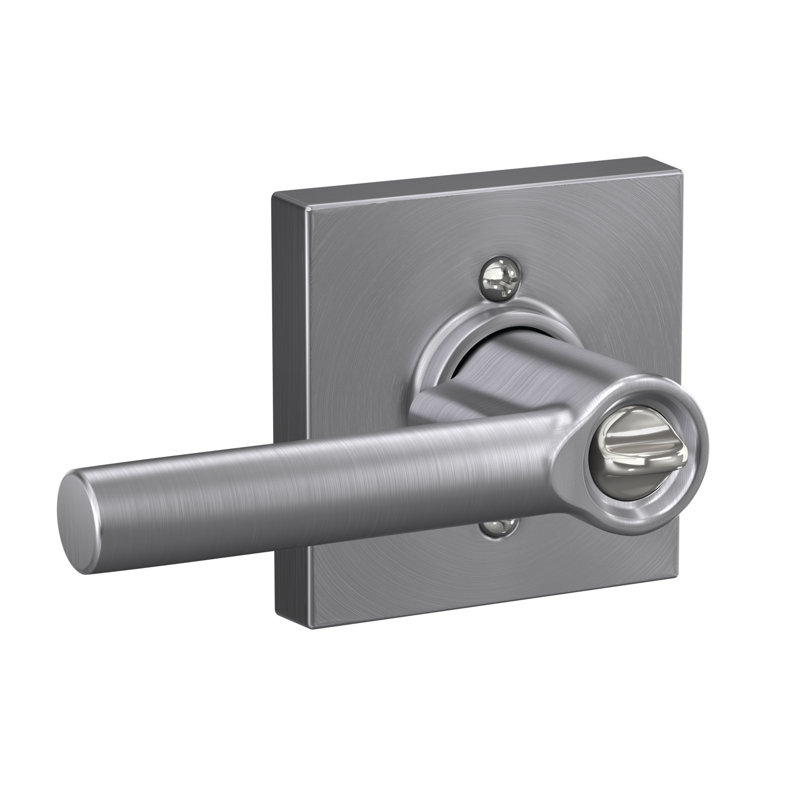 Broadway Keyed Entry Lever with Collins Trim, Matte Black, Keyed Alike, Yes