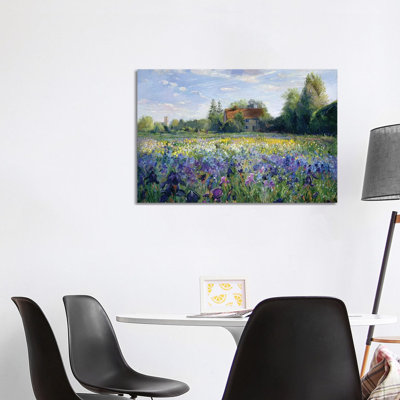 Evening At The Iris Field by Timothy Easton - Wrapped Canvas Painting