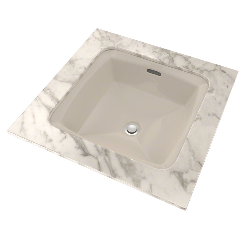 TOTO® Connelly™ Square Undermount Bathroom Sink with CEFIONTECT, Sedona Beige, Sedona Beige
