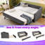 Lit de jour simple avec charge USB et fonction extensible, structure en bois d'eucalyptus-1316032816