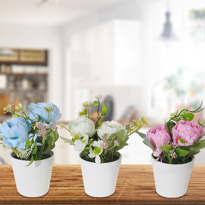 Centre de table pivoine en pot