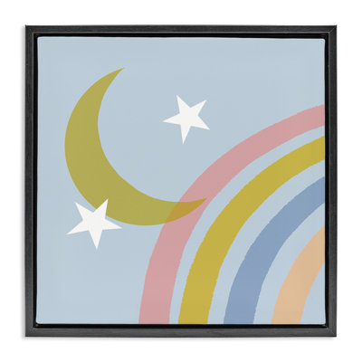 «Rainbow And Moon Shape Floater» par Tina Finn