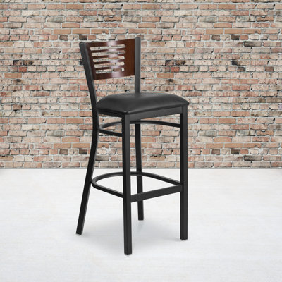 Thornfeldt Upholstered Counter Stool with Metal Frame