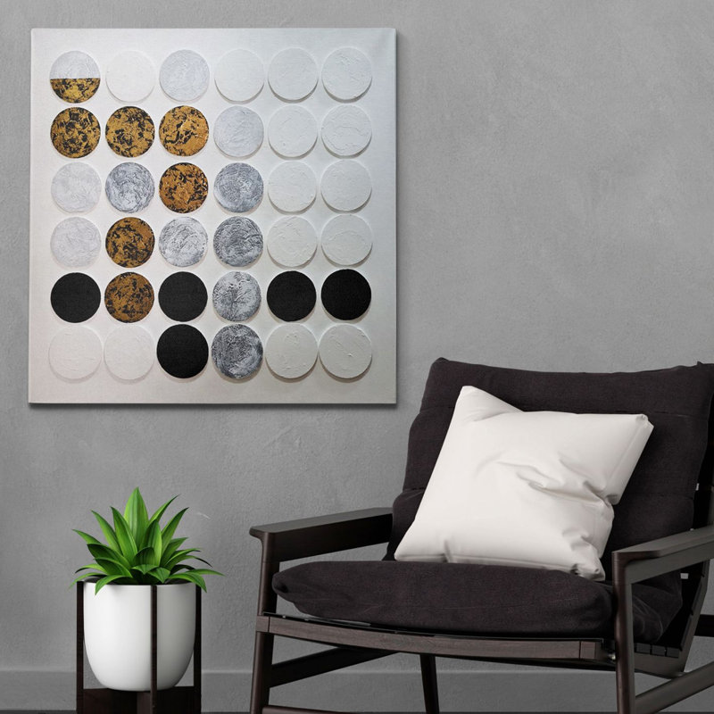 Peinture à l'huile décorative, H 27,56 po x l 39,37 po x P 1 po