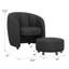 Chaise d'appoint avec repose-pieds emboîtable-647086587