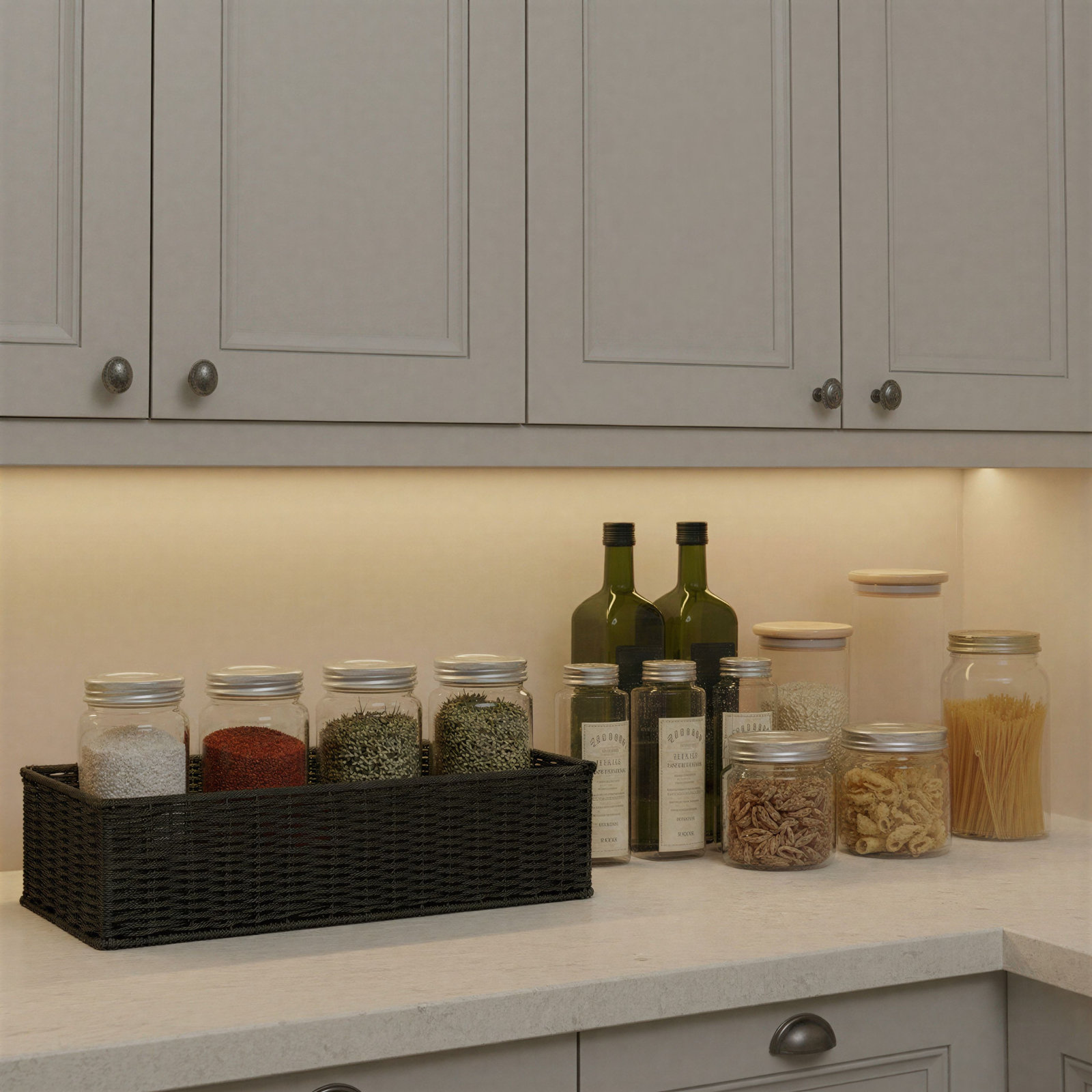 Handwoven Storage Bin, Black