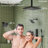Thermostatic Shower System, Ceiling Mount 16" Rainfall Shower Faucet, 6" Wall Mount Dual Showerheads with Handheld Spray-93884725