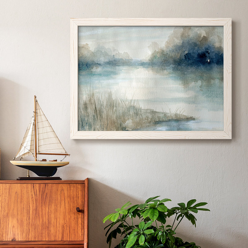 Still Still Waters, H 18 po x l 26 po x P 1,5 po, Blanc