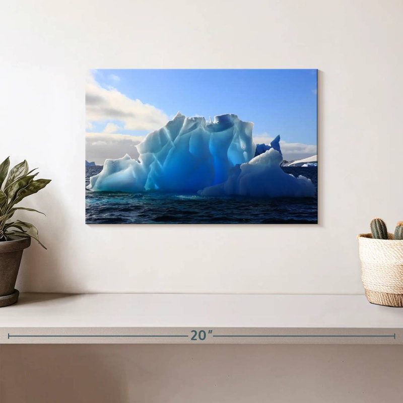 Glacier Alvord artistique en Antarctique, H 8 po x l 12 po