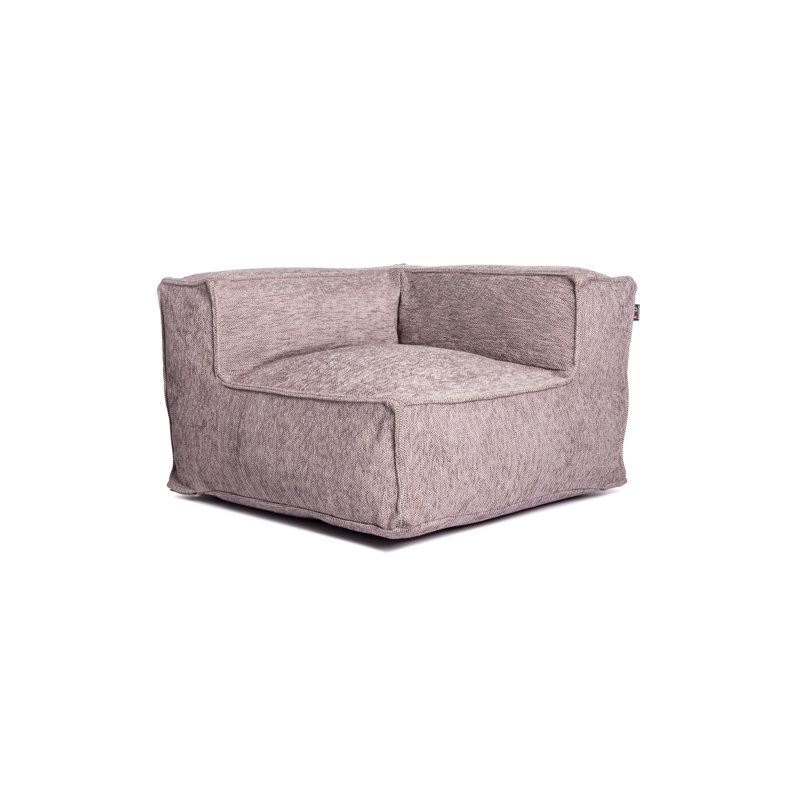 Siège d'angle soyeux, Lilac