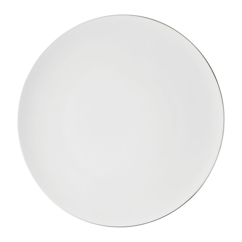 TAC Porcelain China Platter, Platinum