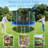 SUMIJ 10FT Outdoor Tranpoline for Kids and Adults with Safety Enclosure Net and T-Hook, Backyard Tranpoline