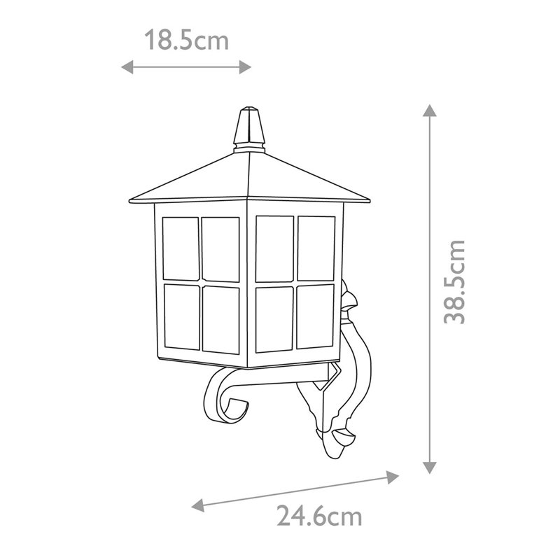 Floodwood Black Outdoor Wall Lantern