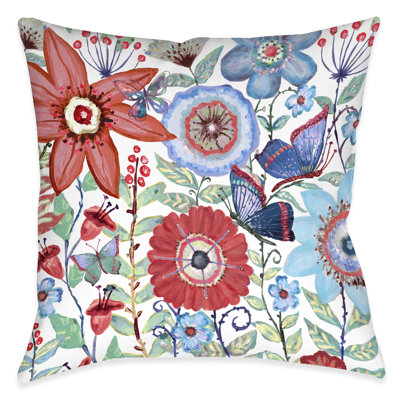  Secret Boho Garden Decorative Indoor/Outdoor Throw Pillow