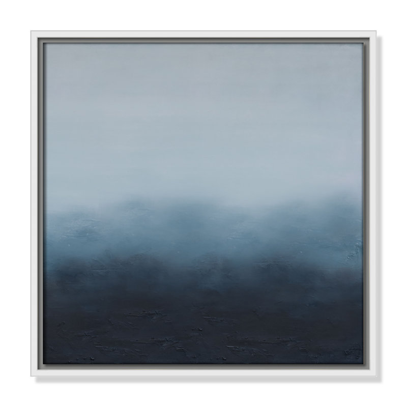 «Elemental III Square Version Print» par S.H. Khân, H 17,5 po x l 17,5 po, Blanc