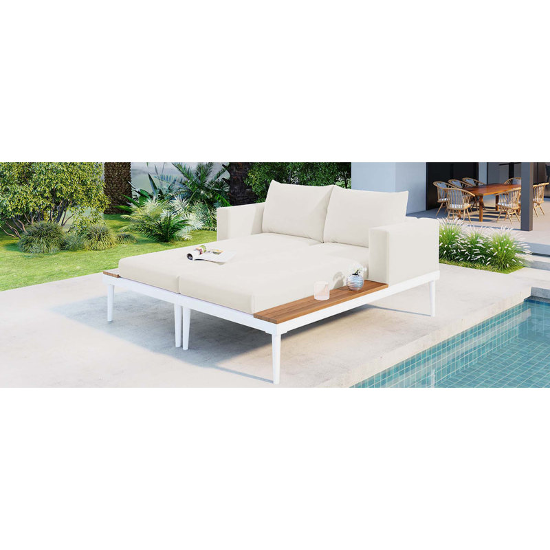 Keshunna Upholstered Platform Bed, Beige
