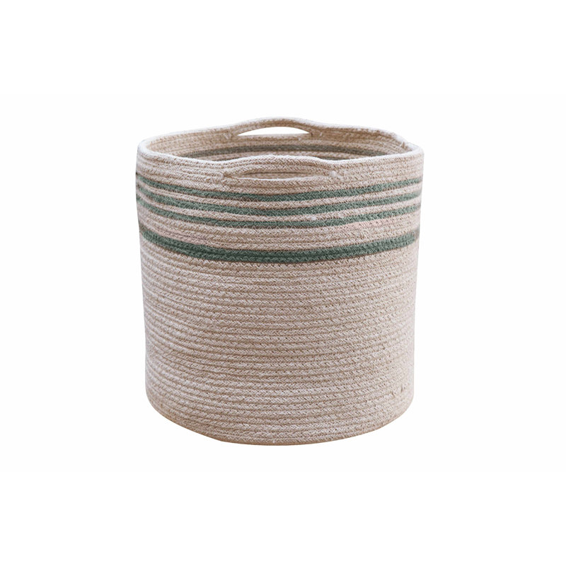 Panier en tissu réversible, Bleu rétro