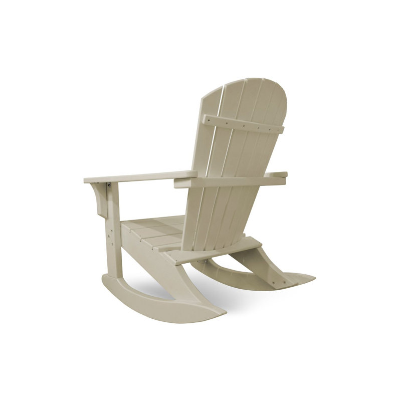 POLYWOOD Seashell Rocking Chair, Sand