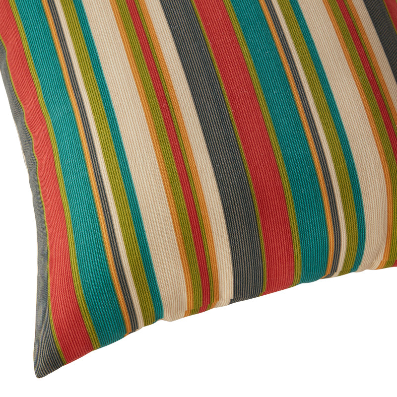 Coussin lombaire à rayures intérieur/extérieur Henrich, Rayures crépuscule, Ensemble de 2