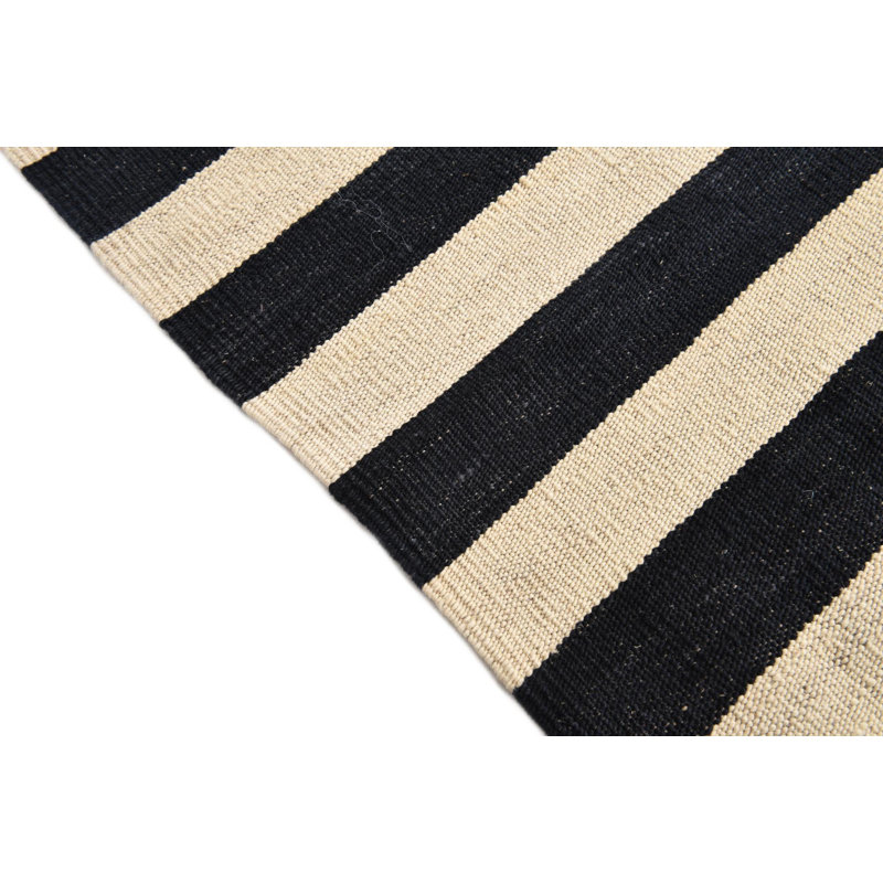 Tapis noir et blanc Ohlson
