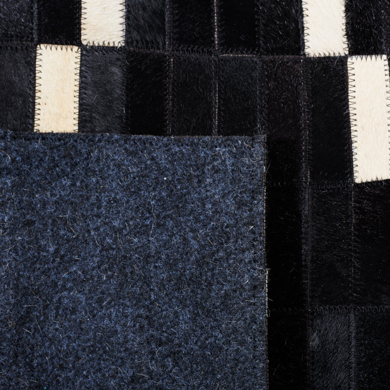 Tapis argyle en cuir Studio, Rectangle de 5 pi x 8 pi