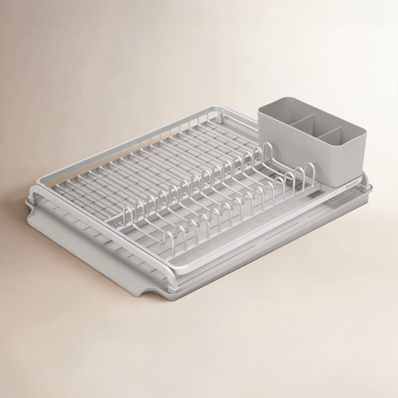 Égouttoir à vaisselle en aluminium grand format Brabantia Sinkside, Gris moyen