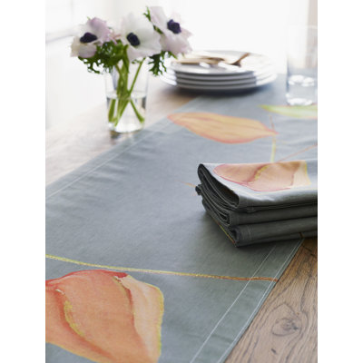 Table Runner: Lanterns on Grey