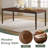 8 - Person Farmhouse Rectangular Solid Wood Dining Set, Dark Brown/white-907530380-907530386