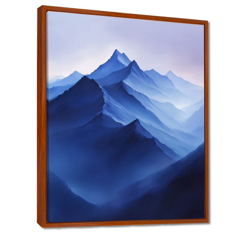 Graycelynn Alaska Snow Capped Summit at Twilight I - Alaska, reproduction d'art sur toile encadrée, H 32 po x l 24 po, Brun