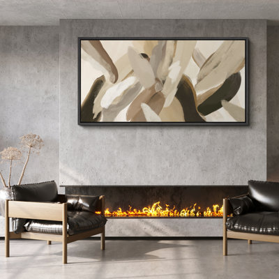 Art abstrait moderne aux tons doux
